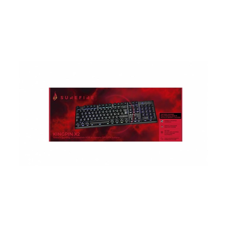 Verbatim KingPin X2 clavier Jouer USB QWERTY Italien Neuf - vue 2