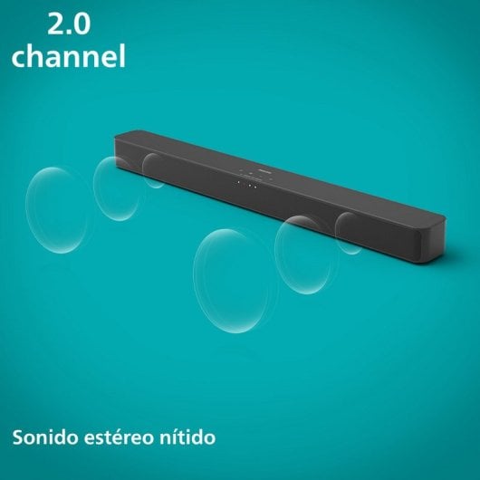 Barra de Sonido con Bluetooth Philips TAB4000 10 2.0 Negra - vue 5