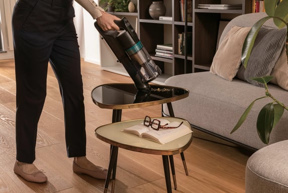 Hoover HF1P10P 011 Aspiradora escoba Batería Secar Sin bolsa 0,7 L 165 W Negro, Azul 2,2 Ah