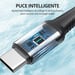 Câble USB 3.0 vers USB-C BWOO 1m noir - Charge rapide 60W - Nylon tressé et aluminium