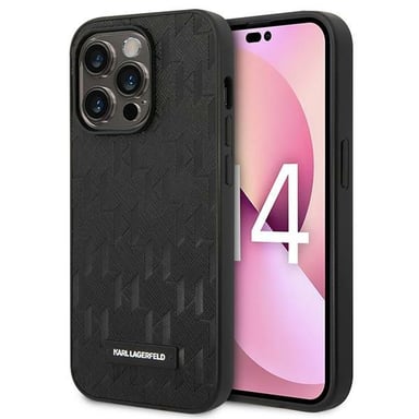 Cover per iPhone 14 Pro PU Saffiano Monogram