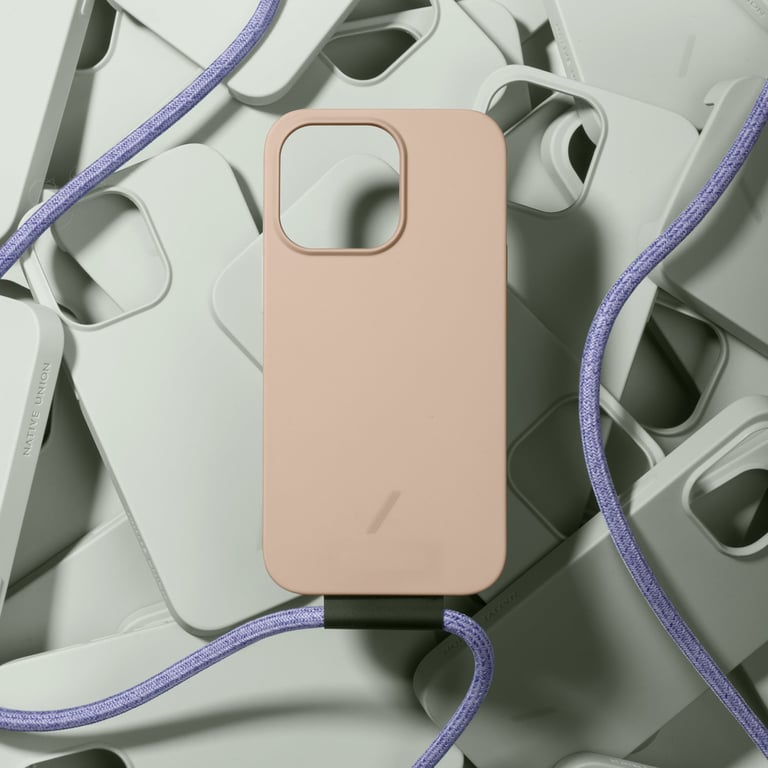 Lanière Sling pour Coque Clic Lock iPhone 13 Pro Max en Nylon Réglable Jaune Neuf - vue 5