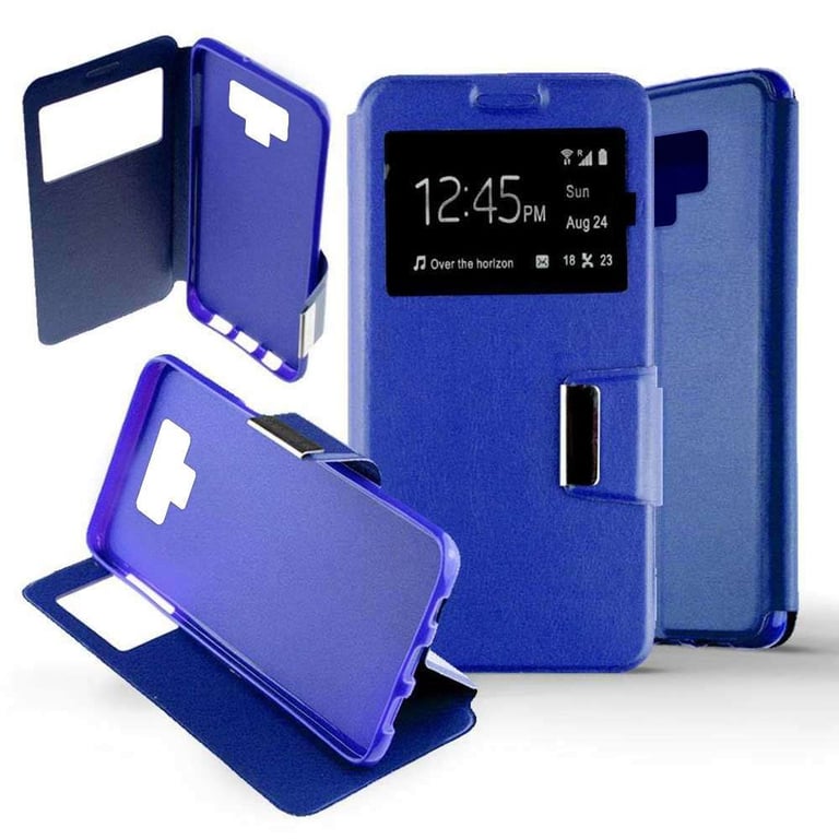 Etui Folio Bleu compatible Samsung Galaxy Note 9 - 1001 coques
