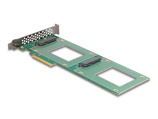Delock Scheda PCI Express 4.0 x8 a 2 x U.2 NVMe interni SFF-8639
