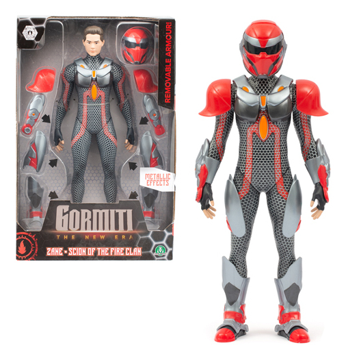 Figurine articulée GORMITI Scion avec armure Modèle Feu 27 cm À partir de GRV034