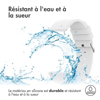 imoshion Bracelet silicone - Connexion universelle 24 mm - Blanc