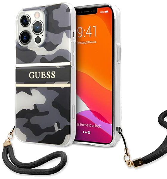 Guess Étui pour iPhone 13 Pro / 13 6.1 Noir