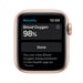 Apple Watch Series 6 OLED 40 mm Digital 324 x 394 Pixeles Pantalla táctil 4G Oro Wifi GPS (satélite)