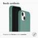 Accezz Coque Liquid Silicone pour Apple iPhone 14 / 13 - Vert foncé