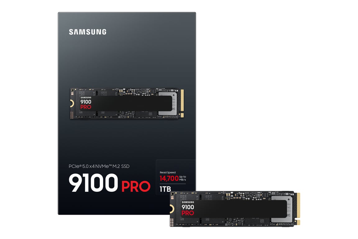 Samsung 9100 PRO PCIe® 5.0 NVMe™ M.2 SSD - 1 TB - Neuf