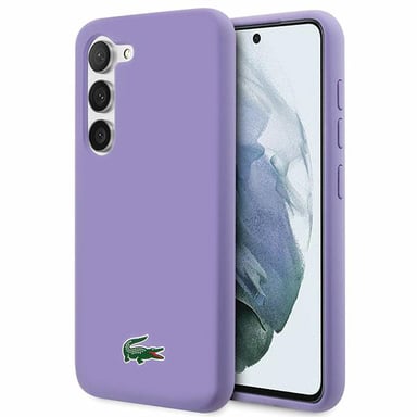 Étui en silicone Lacoste pour Samsung Galaxy S23, violet