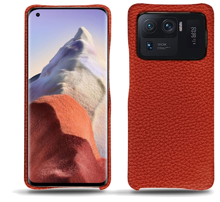 Coque cuir Xiaomi Mi 11 Ultra - Coque arrièreOrange