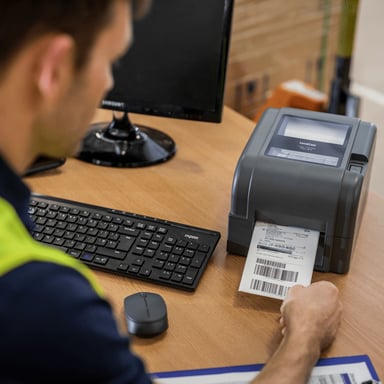 Brother TD-4520TN stampante per etichette [CD] Termica diretta/Trasferimento termico 300 x 300 DPI 127 mm/s Cablato Collegamento ethernet LAN (TD4520TN DESKTOP LABEL PRNTR - 300DPI / USB / USB HOST + SERIAL)