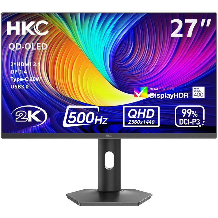 Ecran PC gaming HKC GS27QHS 27'' OLED 500 Hz - vue 4