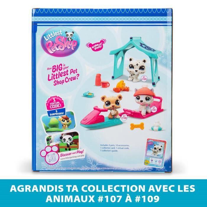Pack a theme 3 Pets - Littlest Pet Shop Neige - Animaux et accessoires - Neuf
