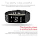 Bracelet Connecté Smartwatch iOs Android Montre Tactile Cardio Waterproof Rouge YONIS