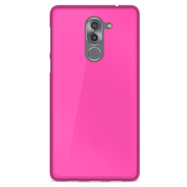 Coque silicone unie compatible Givré Rose Huawei Mate 9 Lite