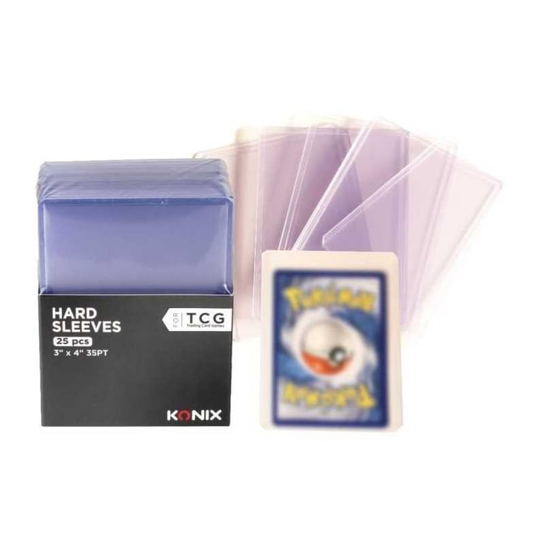 Lot de 25 protège cartes rigides 35 PT Konix Trading Card Games 7 62 x 10 16 cm - vue 2
