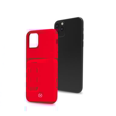 Celly Feeling cover per cellulare 14,7 cm (5.8'') Rosso Custodia per Apple iPhone 11 Pro