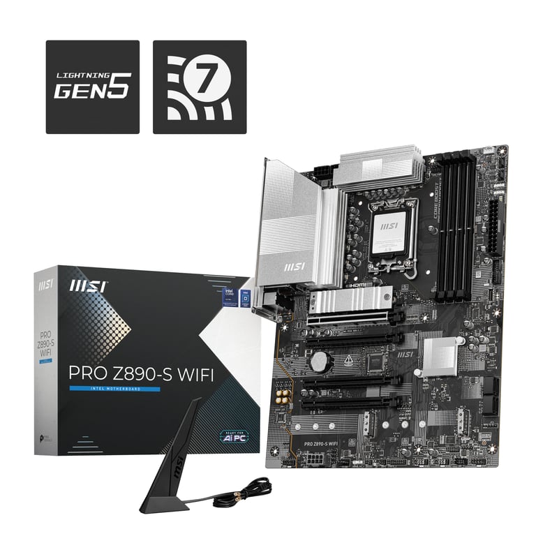 MSI PRO Z890-S WIFI carte mère Intel Z890 LGA 1851 (Socket V1) ATX - Neuf