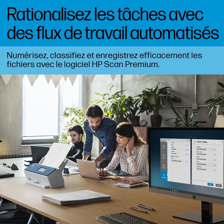 HP ScanJet Enterprise Flow N9000 sn1 Scanner de documents CMOS / CIS Recto verso A3Ledger 600 dpi x 600 dpi jusqu'à 80 ppm mono / jusqu'à 80 ppm couleur Chargeur automatique de... - vue 3