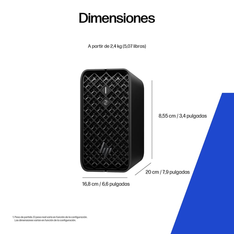 HP Z2 Mini G1a Workstation Desktop PC Wolf Pro Security Edition Copilot+ PC AMD Ryzen AI Max PRO 390 LPDDR5x SDRAM Windows 11 Pro Mini PC Station de travail Neuf - vue 2