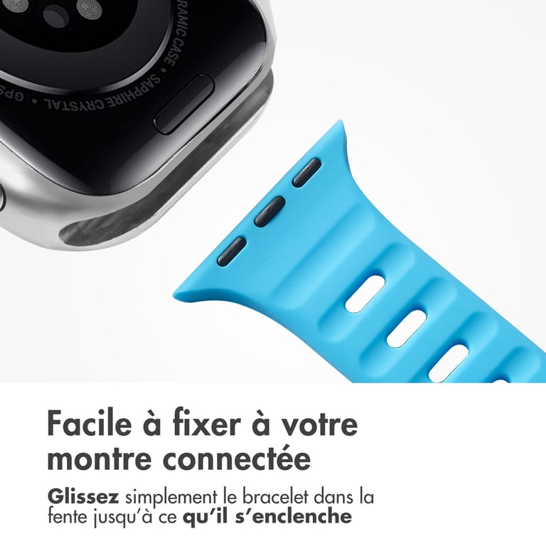 Bracelet Apple Watch 42mm Active Sport Silicone - vue 8