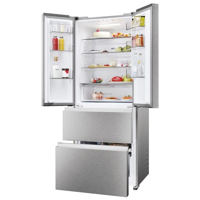 Réfrigérateur portes HAIER HFR3718ENMM Classe E 402 262 + 140 37 dB - vue 5