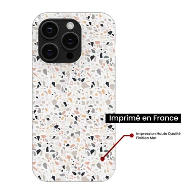 Coque en silicone - Compatible pour Google Pixel 8 Pro - design terrazzo color
