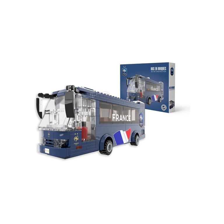 MEGABLEU Jeu de construction Bus en briques Fédération Française de Football 319 pièces Dès