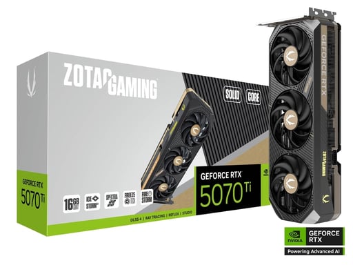 ZOTAC GeForce RTX 5070 Ti SOLID Core 16GB GDDR7