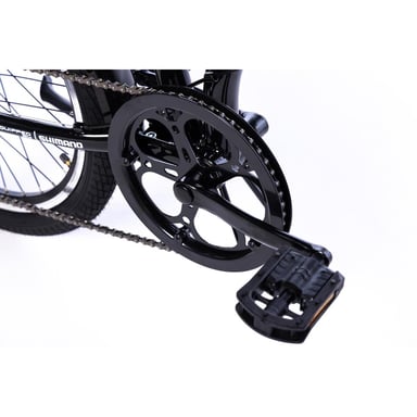 Bicicleta Plegable Urbana LIGHT 20'' Negra , aluminio, SHIMANO 7v.