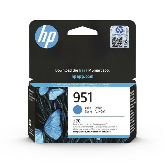 HP 951 Cartouche Cyan Authentique - vue 4