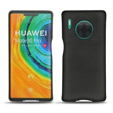 Coque cuir Huawei Mate 30 Pro -  - Noir - Cuir lisse premium