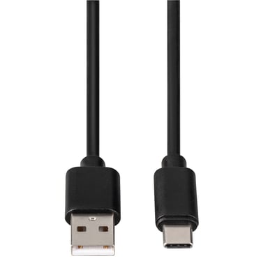 Câble USB-C, mâle USB-C - mâle USB-A, USB 2.0, 0, 90 m, vendu à l'unité