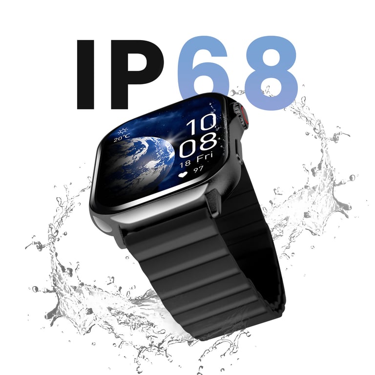 Montre Connectée Suivi Santé Complet Autonomie 8j Étanche IP68 Neuf - vue 6