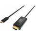 Vision TC 2MUSBCDP8K/BL cable DisplayPort 2 m USB Tipo C Negro