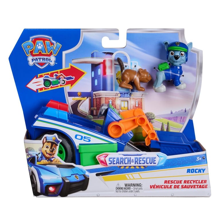 Véhicule de recherche et sauvetage Paw Patrol (Spin Master) Rocky 15,2 cm rétrofriction Multicolore - Neuf