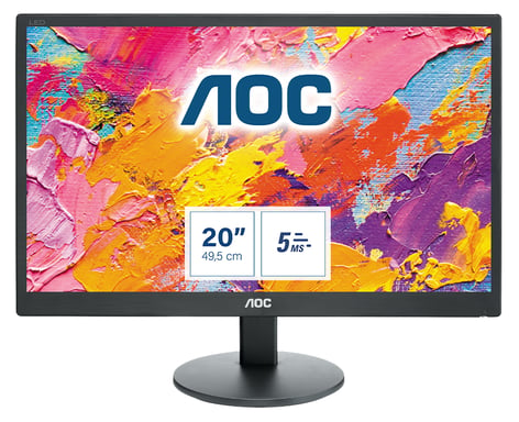AOC 70 Series E2070SWN LED display 49,5 cm (19.5'') 1600 x 900 pixels HD+ Noir