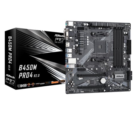 Asrock B450M Pro4 R2.0 slot micro ATX AMD B450 AM4