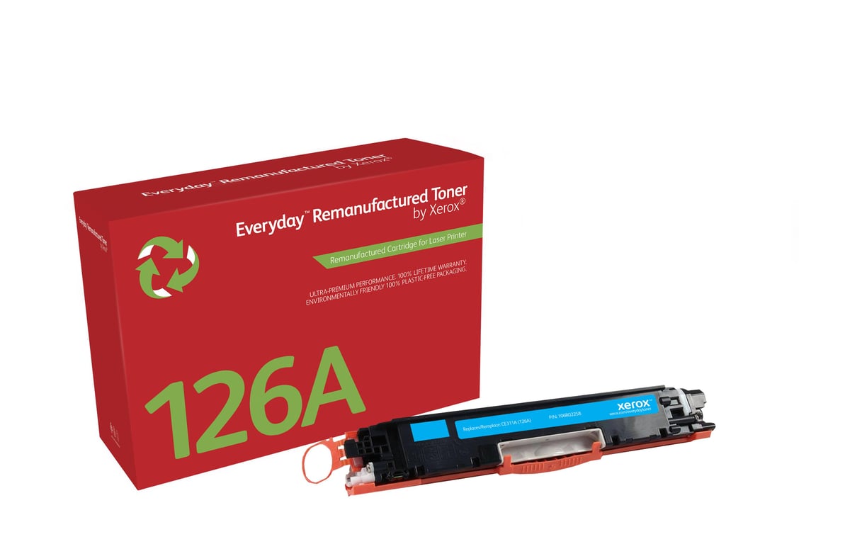 Xerox Cyan Toner Cartridge equivalent to HP 126A for use in HP CLJ Pro CP1025 CP1025NW - Neuf