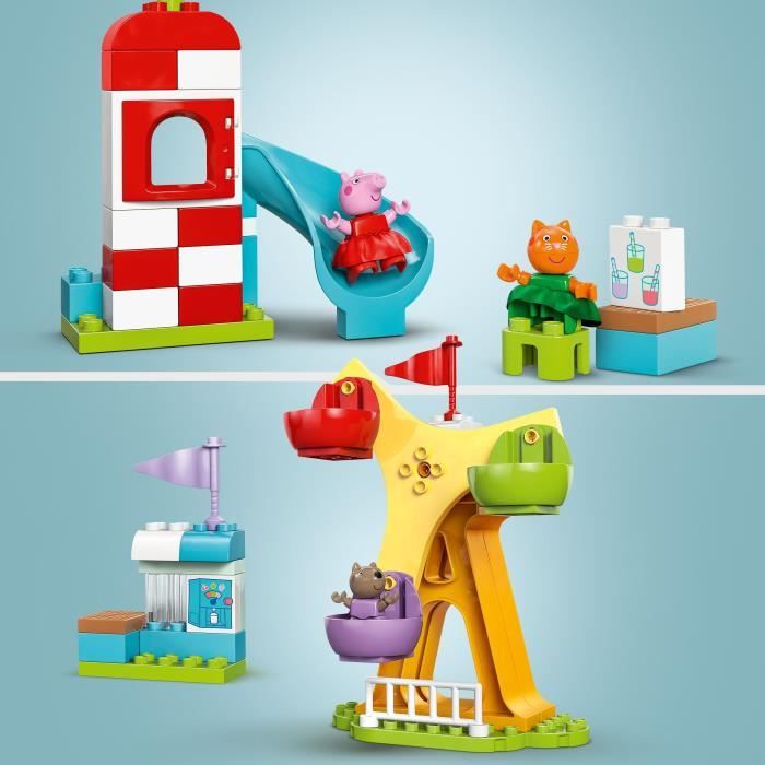 Fête Foraine LEGO DUPLO Peppa Pig 10453 - Amusement et Apprentissage - Neuf