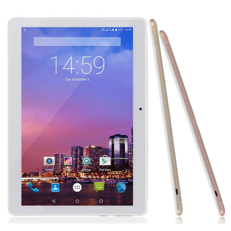 Tablette Multimédia Tactile 10' Android 6.0 32 Go 4G Octa Core 2Go Ram Argent YONIS