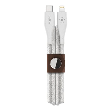 Câble DuraTek USB-C vers Lightning (1m), Blanc