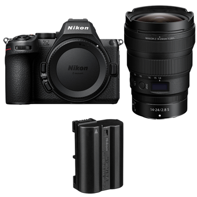 Appareil photo hybride Nikon Z5 II + 14-24mm f/2.8 S + 1 Nikon EN-EL15c + Ebook ''20 astuces pour des images qui claquent''