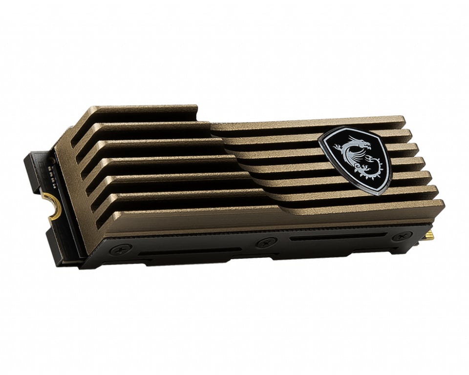 MSI SPATIUM M480 SSD chiffré interne .2 2280 PCIe 4.0 x4 NVMe AES 256 bits TCG Opal Encryption 2.0 dissipateur de chaleur intégré - vue 4