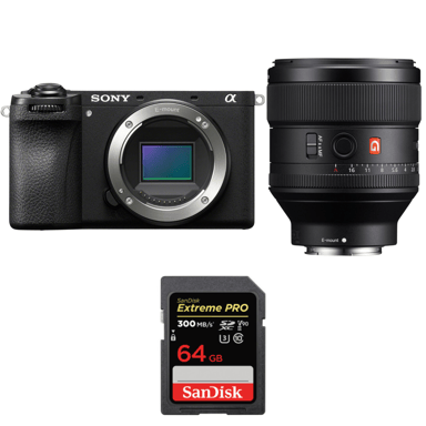 Appareil photo hybride Sony A6700 + FE 85mm f/1.4 GM + 1 SanDisk 64GB Extreme PRO UHS-II + Ebook ''20 astuces pour des images qui claquent''