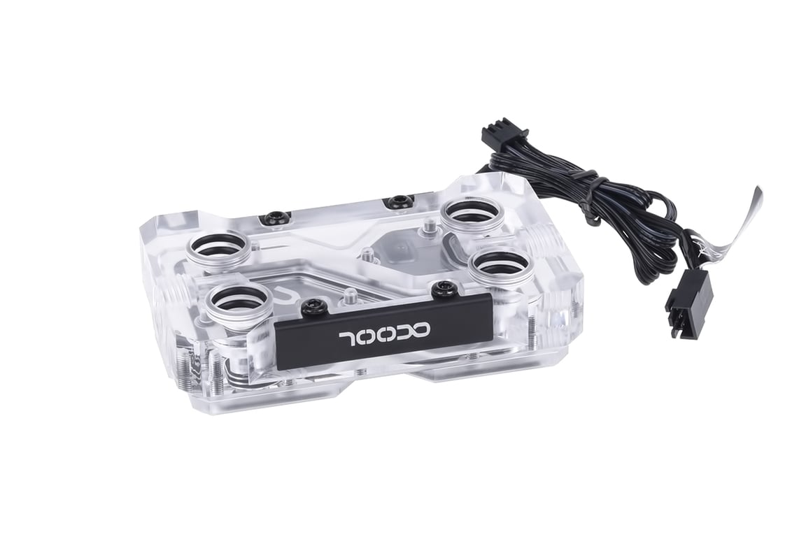Alphacool GPX SLI Connector Dual Plexi Adressable RGB 3 PCI E Space - vue 4