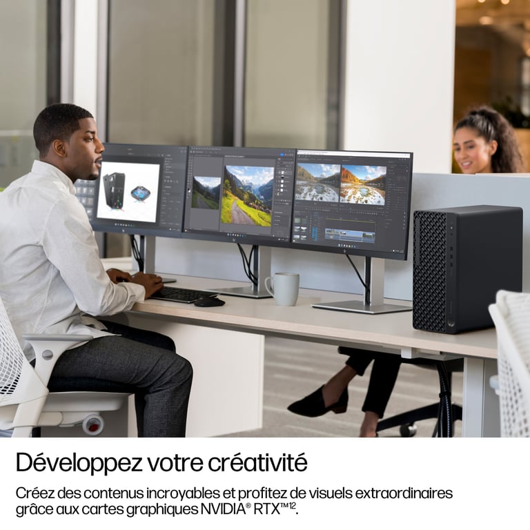 HP EliteDesk 8 G1i AI Core Ultra 5 235 3.4 GHz 8 Go RAM AZERTY - vue 4