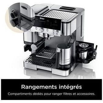 Ninja ES601EU Macchina per caffè espresso semiautomatica da 2 L